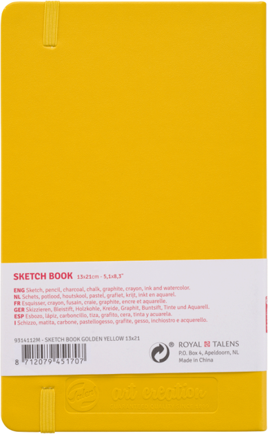 Блокнот для графики Royal Talens Art Creation 140 г/м2 13 х 21 см 80 листов Golden Yellow (8712079451707) - Фото 3 Блокнот для графики Royal Talens Art Creation 140 г/м2 13 х 21 см 80 листов Golden Yellow (8712079451707) - изображение 3
