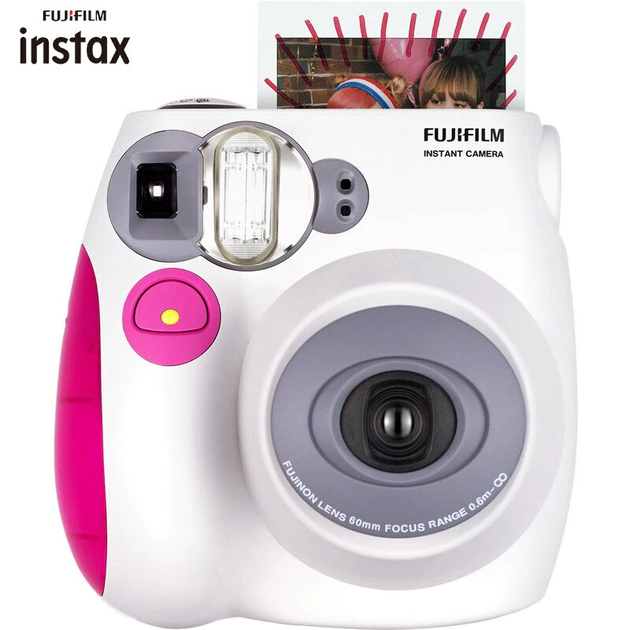 Камера моментальной печати Fujifilm Instant Camera White - Pink (instant-0011) - Фото 1 Камера моментальной печати Fujifilm Instant Camera White - Pink (instant-0011) - изображение 1