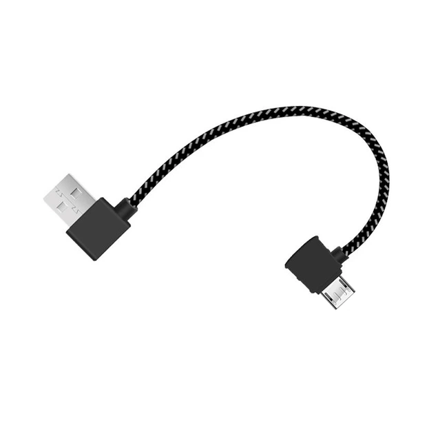 Кабель Primo угловой USB - MicroUSB - Reverse 0.13m для квадрокоптера Xiaomi Fimi X8 SE - Black - Фото 2 Кабель Primo угловой USB - MicroUSB - Reverse 0.13m для квадрокоптера Xiaomi Fimi X8 SE - Black - изображение 2