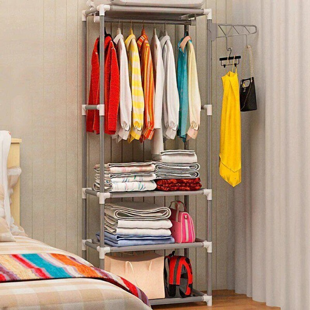 Напольная вешалка для хранения одежды с полками New Boxy Coat Rack ...