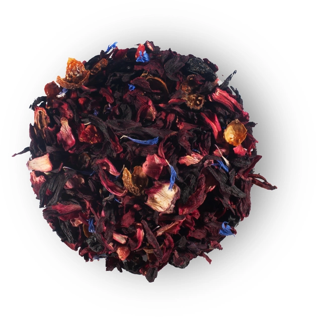 Бленд цветочно-ягодного чая Lovare Ягодный джем с ароматом вишни, малины и смородины 80 г (4820198878245) - изображение 2