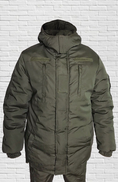 Куртка зимова до -20 Mavens "Хакі НГУ", з липучками для шевронів, куртка бушлат для полювання та риболовлі, розмір 58 - зображення 1