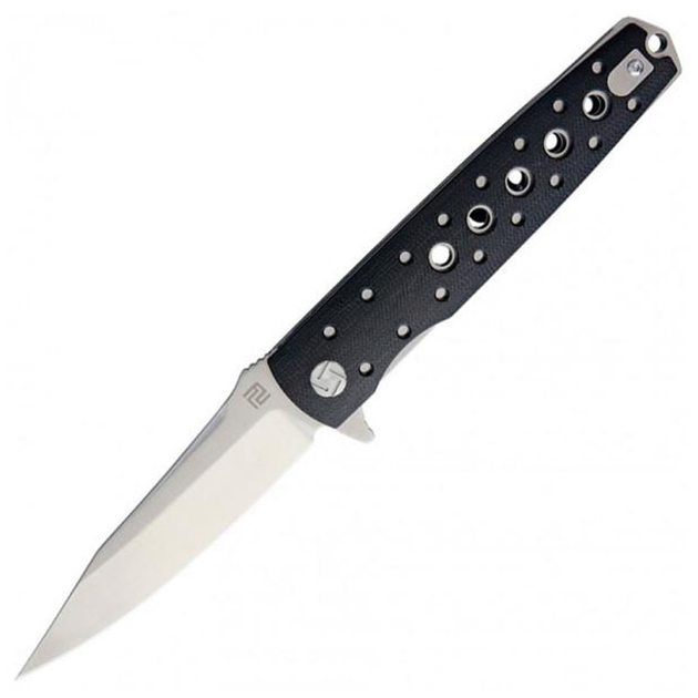 Нож складной Artisan Virginia (длина: 228мм, лезвие: 100мм), черный - изображение 1