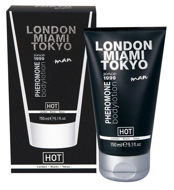 Лосьйон з феромонами для чоловіків HOT Pheromone Bodylotion Man London-Miami-Tokyo, 150 мл (19802 трлн) - зображення 1