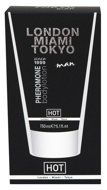 Лосьйон з феромонами для чоловіків HOT Pheromone Bodylotion Man London-Miami-Tokyo, 150 мл (19802 трлн) - зображення 2