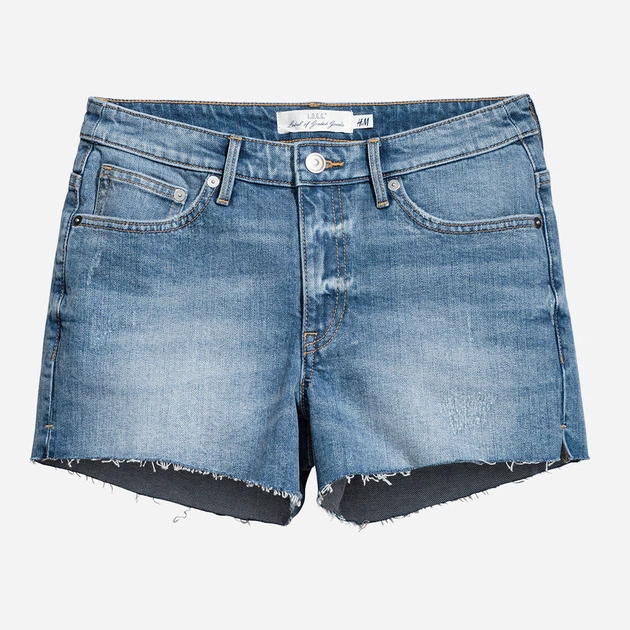 Шорти джинсові жіночі H&M 0485996_синий_01 32 Сині (KAY2000000936185)_дубль - Фото 1 Шорти джинсові жіночі H&M 0485996_синий_01 32 Сині (KAY2000000936185)_дубль - зображення 1
