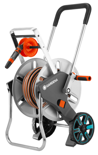 Тележка для шланга Gardena AquaRoll M Easy Metal Set с комплектом для полива (18547-20) - изображение 2