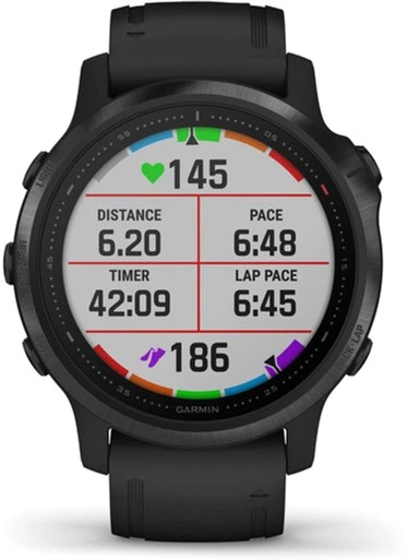 Garmin Fenix 6S Pro Black with Black Silicone Band (010-02159-13) - изображение 3