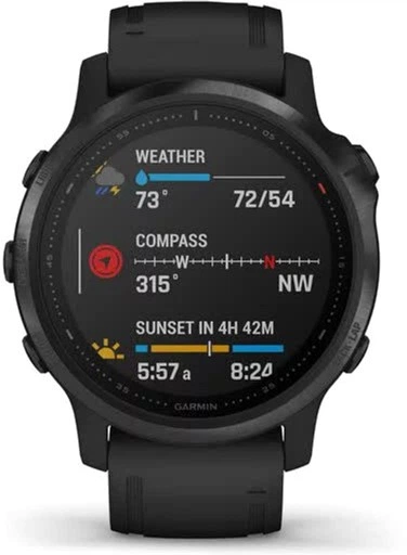 Garmin Fenix 6S Pro Black with Black Silicone Band (010-02159-13) - изображение 7