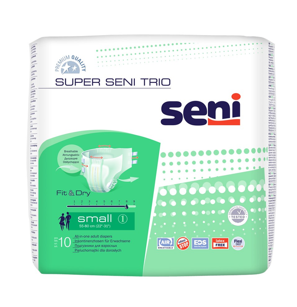 Подгузники для взрослых Seni Super Trio Small S 10 шт - изображение 1