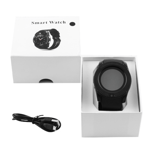 Смарт годинник Smart Watch V8 Sim card + камера black - Фото 6 Смарт годинник Smart Watch V8 Sim card + камера black - зображення 6