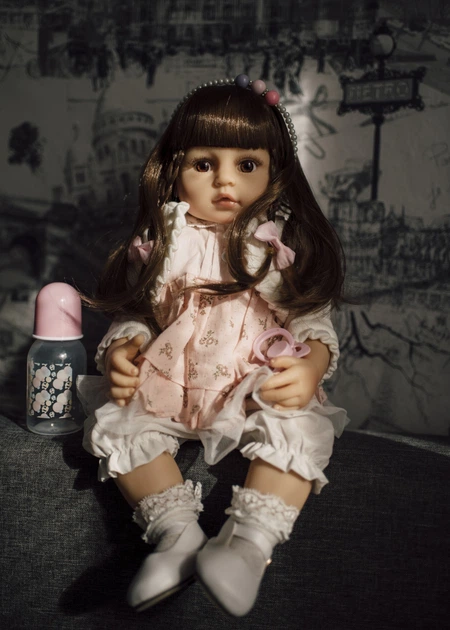 Лялька Реборн Reborn 55 см Болеро силіконова NPK DOLL - зображення 2