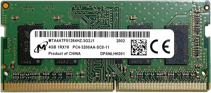 Amazon.co.jp: 16枚 3200MHz 4GB MT4ATF51264HZ-3G2J1 MICRON 16 x 1R 1.2V PC4-25600 3200MHz DDR4 4GB メモリー
