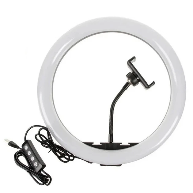 Кольцевая светодиодная лампа LED RING FILL LIGHT 30 см + держатель телефона (2205) - изображение 4