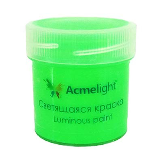 Краска светящаяся в темноте Acmelight зеленая 20мл – фото, отзывы ...