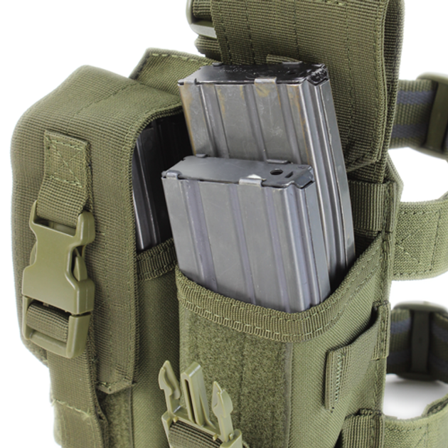 Подсумок набедренный на ногу для магазинов Condor Drop Leg M4 Mag Pouch MA65 Олива (Olive) - изображение 2