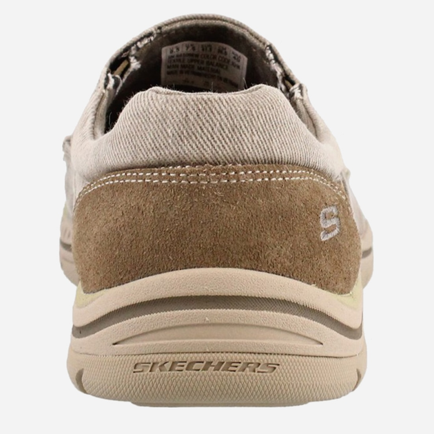 Мужские слипоны Skechers 64109EW KHK 43 (10US) 28 см Коричневые (886005571741) 