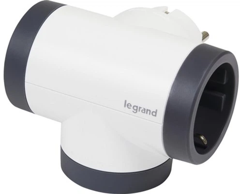 Gniazdko Legrand Premium obrotowe 3x2K+C boczne gniazda Biały/Czarny (3414971944640) - obraz 2