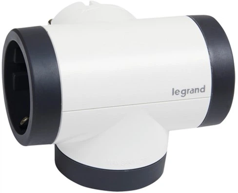 Gniazdko Legrand Premium obrotowe 3x2K+C boczne gniazda Biały/Czarny (3414971944640) - obraz 3