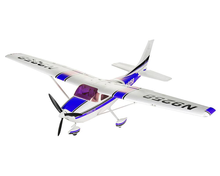 Радиоуправляемый самолет Top RC Cessna 182 500 class синяя 1410мм 2.4G 4-ch LiPo RTF top057C