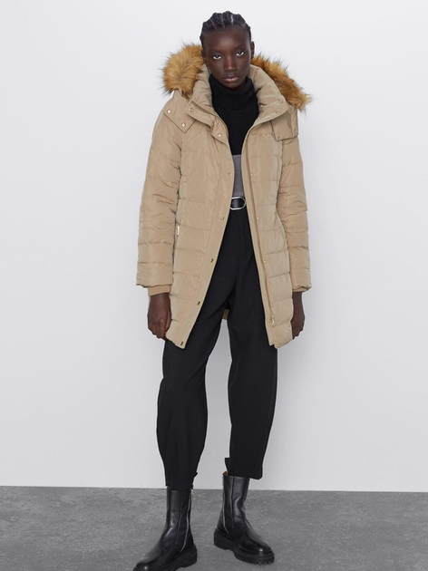 Zara down 2025 filled coat