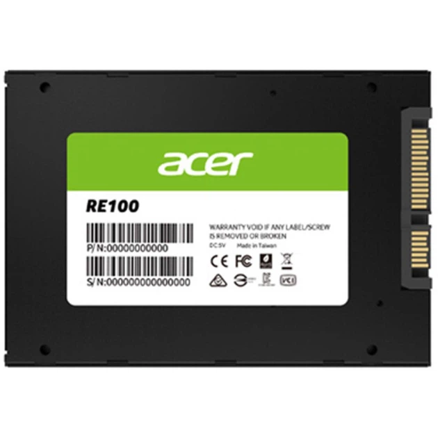 Накопичувач SSD 2.5" 512GB RE100 Acer (BL.9BWWA.108) - Фото 2 Накопичувач SSD 2.5" 512GB RE100 Acer (BL.9BWWA.108) - зображення 2