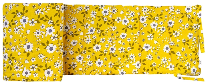 Акція на Бортик у дитяче ліжечко Cosas WeltBed Flowers W Yellow 30х180 від Rozetka