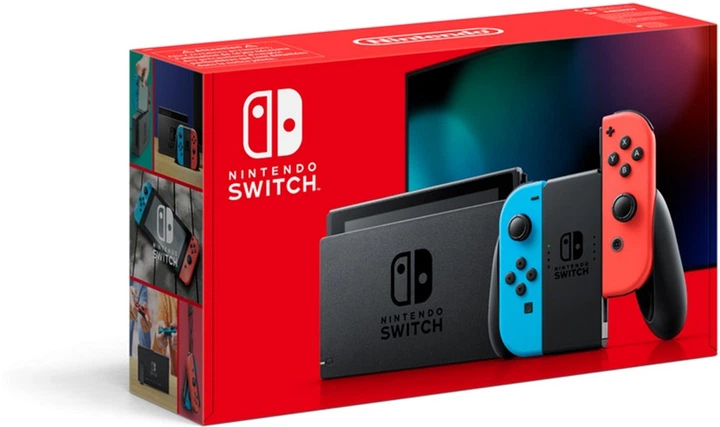 Игровая консоль Nintendo Switch неоновый красный / неоновый синий