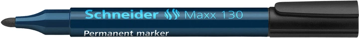 Набор маркеров перманентных Schneider Maxx 130 2-3 мм Черный 10 шт (S113001) - изображение 2