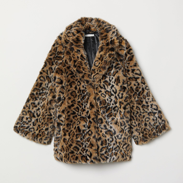 Эко шуба женская H&M XAZ157920RNMV M Леопардовая (DD8000003336801) 
