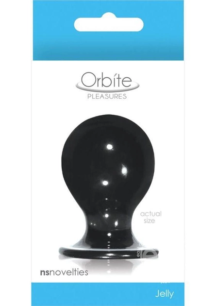 Анальная пробка Orbite Pleasures Medium, 6 см цвет черный (11846005000000000) - изображение 2
