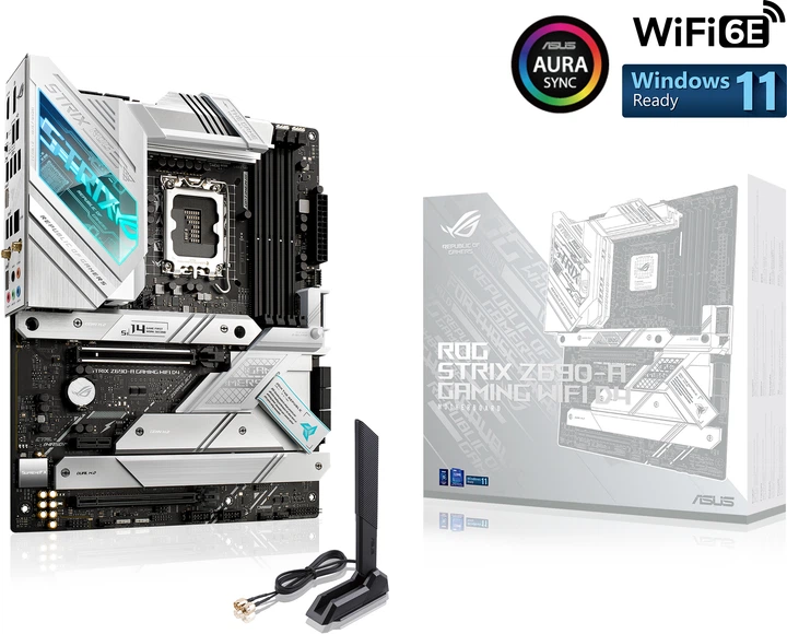即日発送13900KF+ROG STRIX Z690A+DDR4 32GBセット Материнская плата Asus ROG STRIX Z690-A Gaming Wi-Fi D4 (s1700