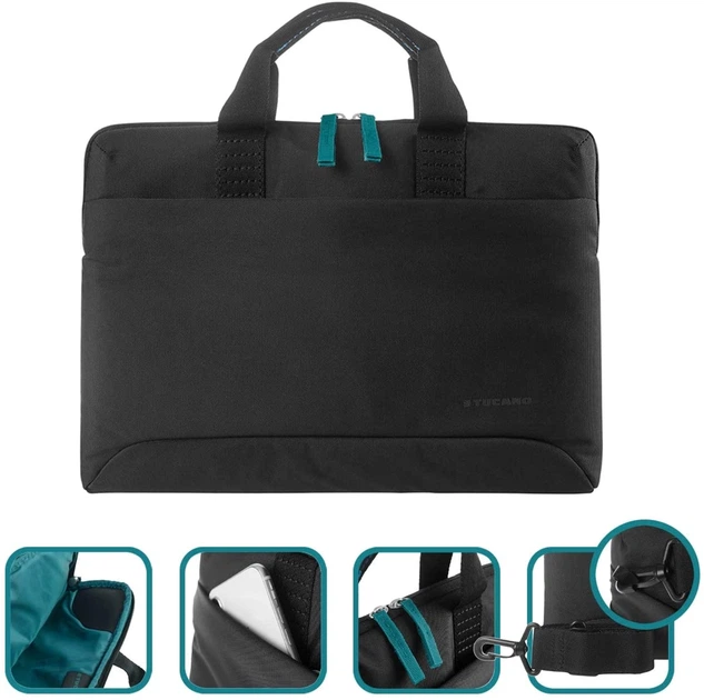 Сумка для ноутбука Tucano Smilza Slim 15.6" Black (BSM15-BK) - зображення 6