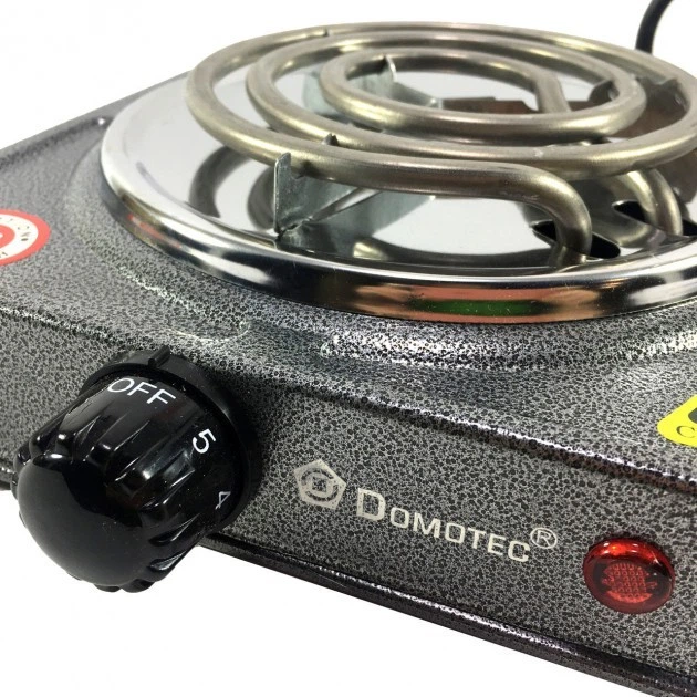 Електроплита спіральна однокомфоркова побутова Domotec MS-5801 (1000 Вт) - зображення 2