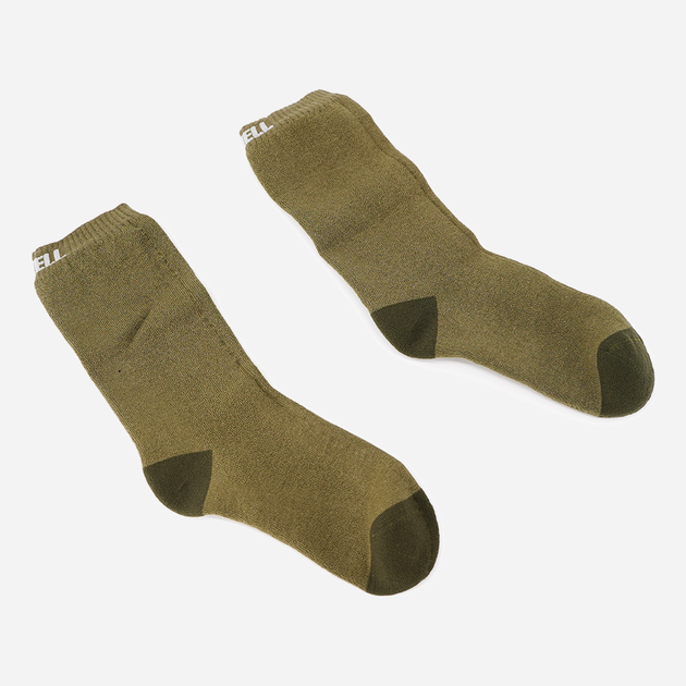 Термоноски водонепроницаемые демисезонные DexShell Ultra Thin Crew OG Socks DS683OGL L (43-46) Хаки/Серый (6954358983239) - изображение 2