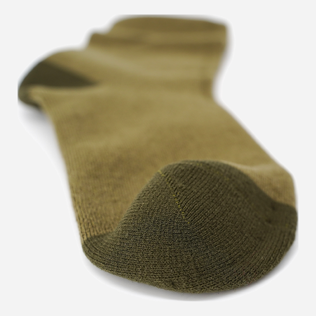 Термоноски водонепроницаемые демисезонные DexShell Ultra Thin Crew OG Socks DS683OGL L (43-46) Хаки/Серый (6954358983239) - изображение 3