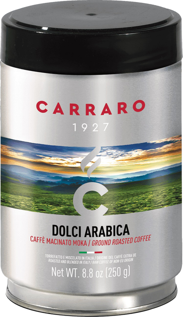 Акція на Кава мелена Carraro Dolci Arabica Mokka 250 г від Rozetka