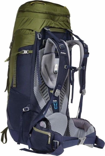 Рюкзак Deuter Aircontact 65+10 цвет 2325 khaki-navy (3320519 2325) - изображение 3