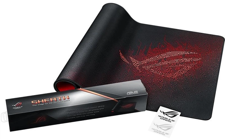Килимок для мишки Asus ROG Sheath Box Black (90MP00K1-B0UC00) - зображення 5