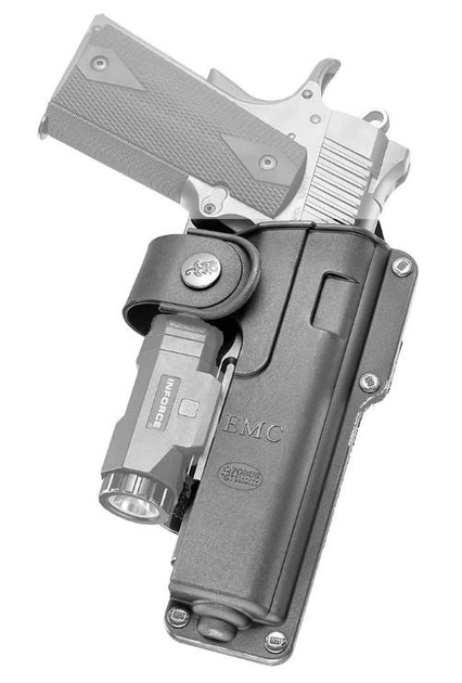 Кобура Fobus EMC для Форт-14 ПП; Colt 1911 с креплением на ремень (2370.23.05) - изображение 1
