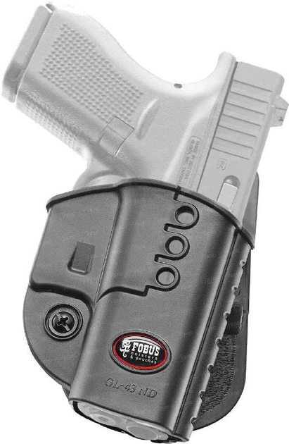 Кобура Fobus для Glock 43 з поясним фіксатором (2370.23.24) - зображення 1