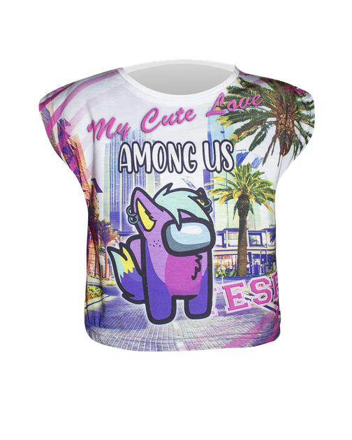 Футболка-топ Among us My Cute 116 - Фото 1 Футболка-топ Among us My Cute 116 - зображення 1