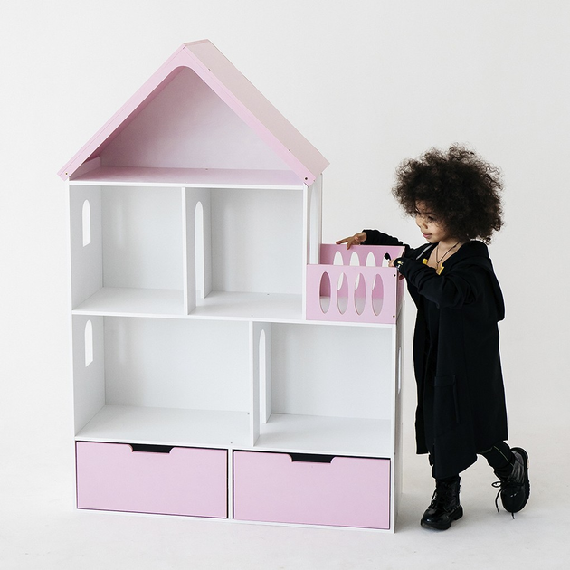 Кукольный домик -стеллаж с ящиками Сказка, Авалон, арт. ДК012