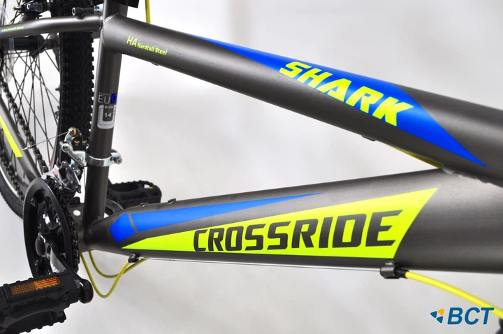 Велосипед 26" Crossride Shark 14" серо-желтый - изображение 10