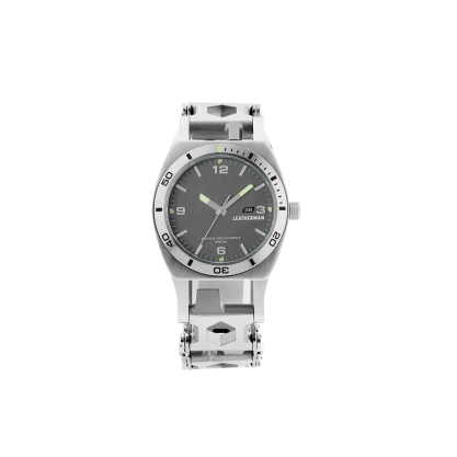 Годинник-браслет Leatherman Tread Tempo срібло - Фото 3 Годинник-браслет Leatherman Tread Tempo срібло - зображення 3