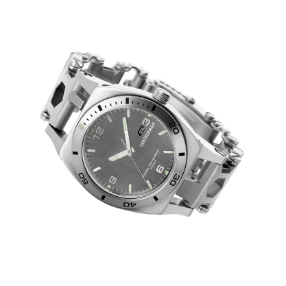 Годинник-браслет Leatherman Tread Tempo срібло - Фото 4 Годинник-браслет Leatherman Tread Tempo срібло - зображення 4