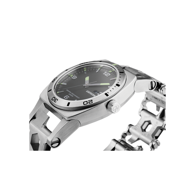 Годинник-браслет Leatherman Tread Tempo срібло - Фото 6 Годинник-браслет Leatherman Tread Tempo срібло - зображення 6