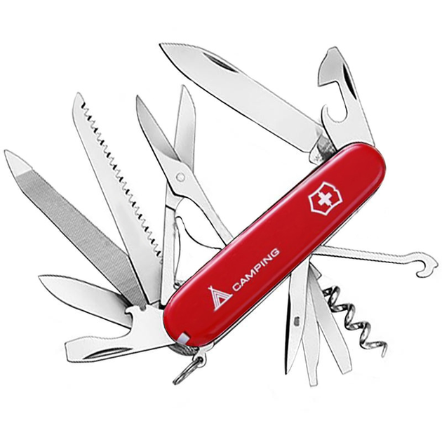 Нож складной, мультитул Victorinox Ranger (91мм, 21 функция), красный 1.3763.71 - изображение 1