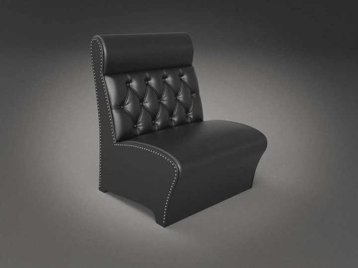 Диван Лассо Sentenzo 700x750x1000 Черный - Фото 1 Диван Лассо Sentenzo 700x750x1000 Черный - изображение 1