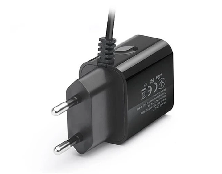 Мережевий зарядний пристрій REAL-EL CH-217 (2USB, 2.1A) Black + кабель Lightning - зображення 5